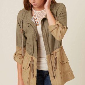 Blu Pepper Color Block Utility Jacket